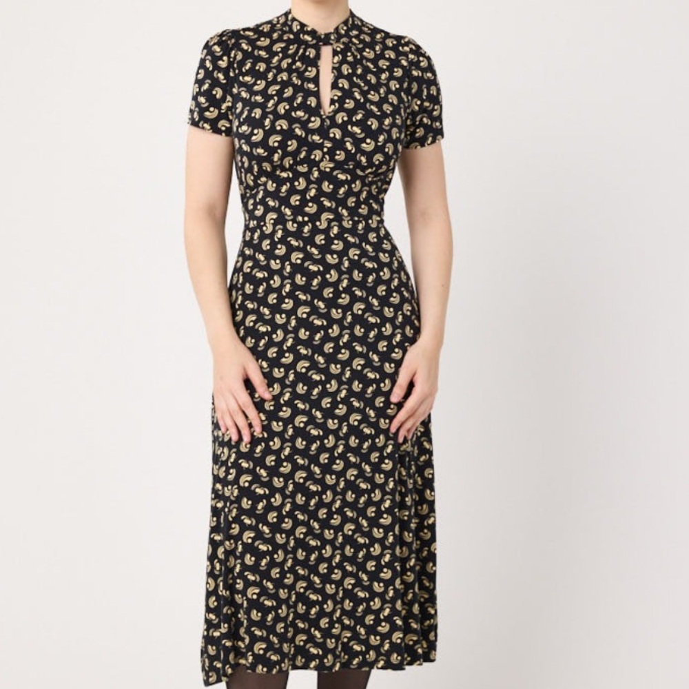 NWT Joanie Eugine Keyhole Neckline Jersey Midi Dress (US 18) - Picture 4 of 8